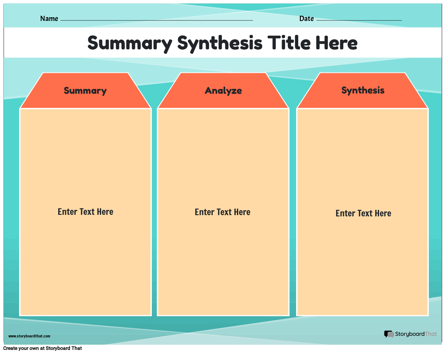 Buildings Based Summary & Synthesis Worksheet