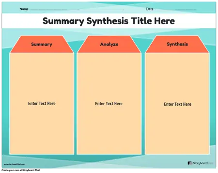 New Create Page Summary & Synthesis Template 4