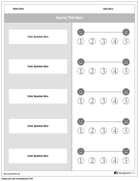 New Create Page Survey Template 2 (Black & White)