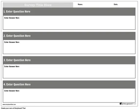 New Create Page Survey Template 3 (Black & White)