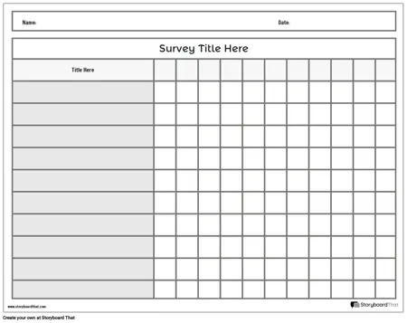 New Create Page Survey Template 4 (Black & White)