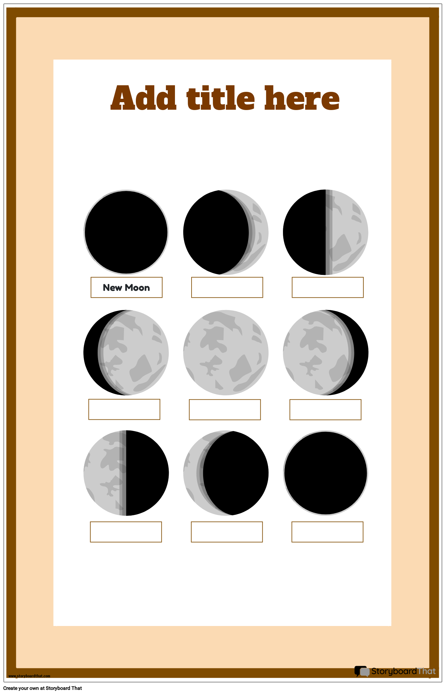 Moon Template Printable, Teaching Resources