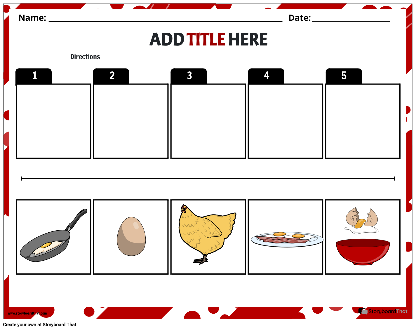 Picture Story Sequence Worksheet