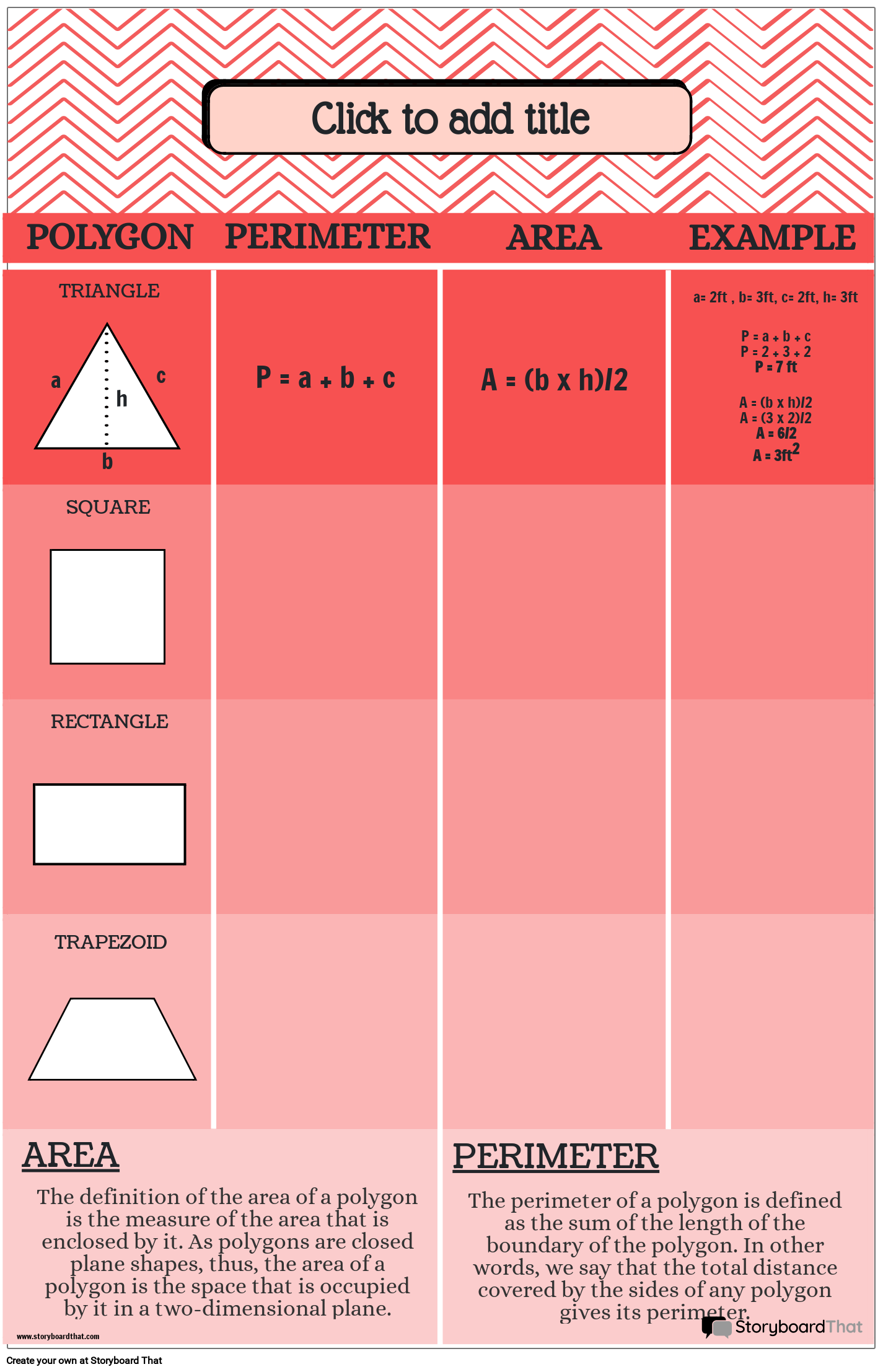 Pink themed Geometry Poster