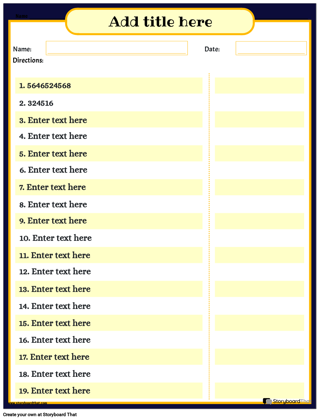 Placing Commas in Number Worksheet