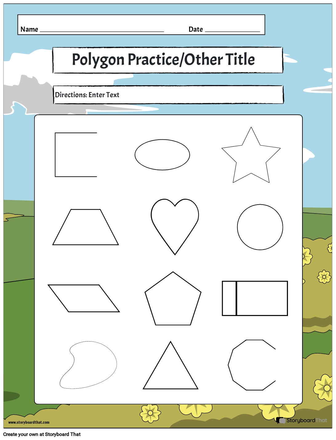 Polygons Worksheet