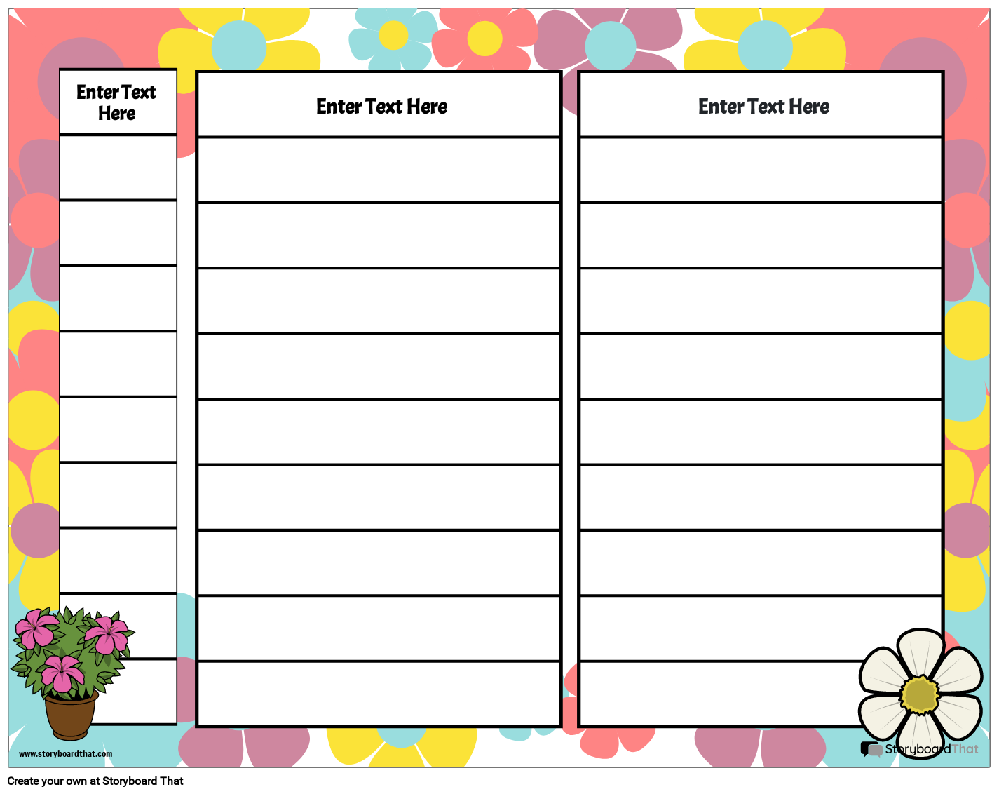 Reading Log Worksheet with Colorful Flowers