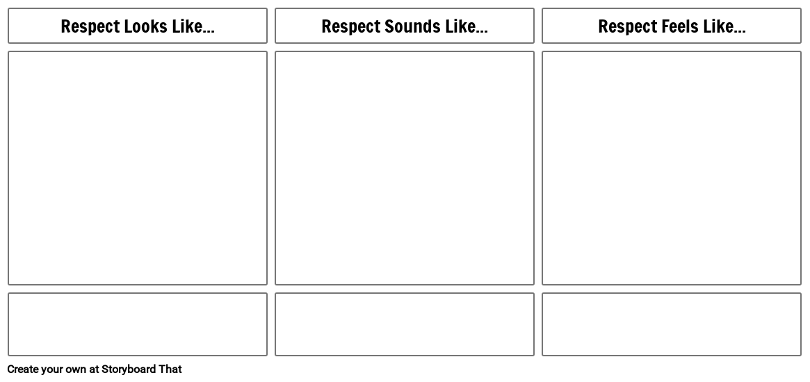 Respect in Action Template