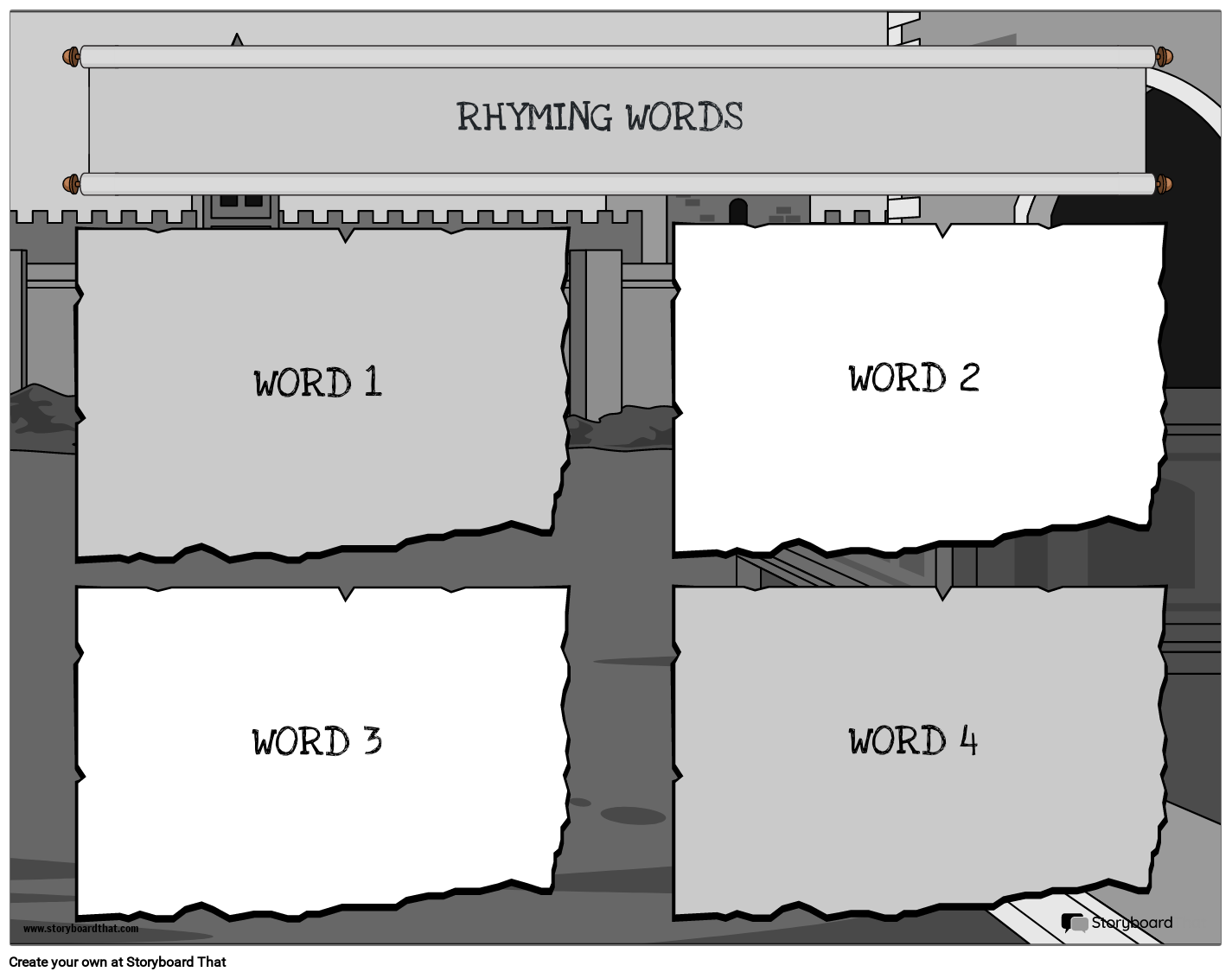 Rhyming Words Worksheets StoryboardThat