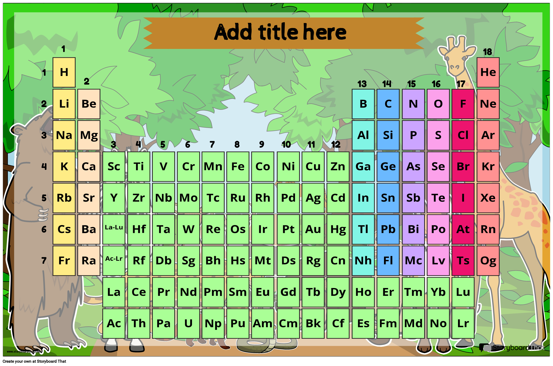 Safari-themed Elements Graphic