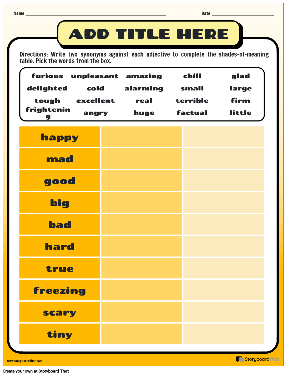 Related Words with Similar Meaning Practice
