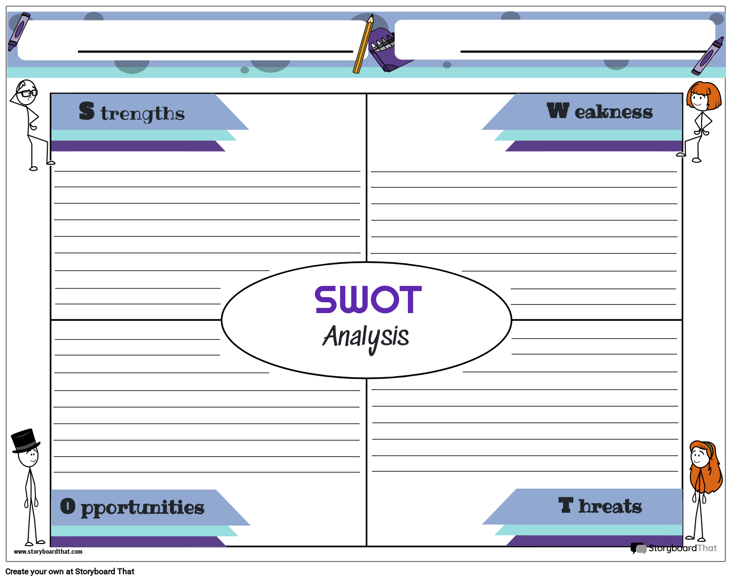 Simple Infographic SWOT Chart
