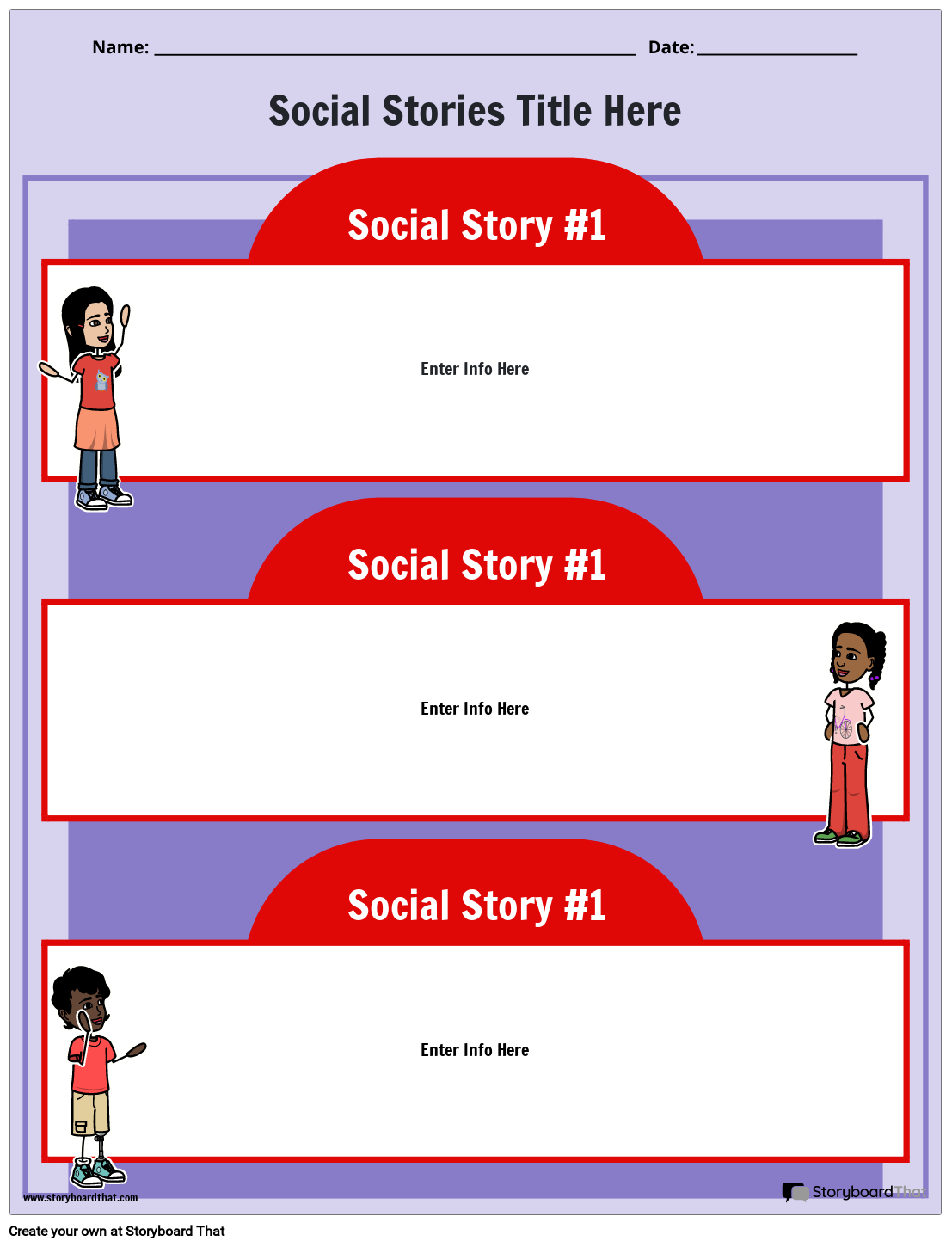 Create Custom Social Stories Templates | Free and Printable