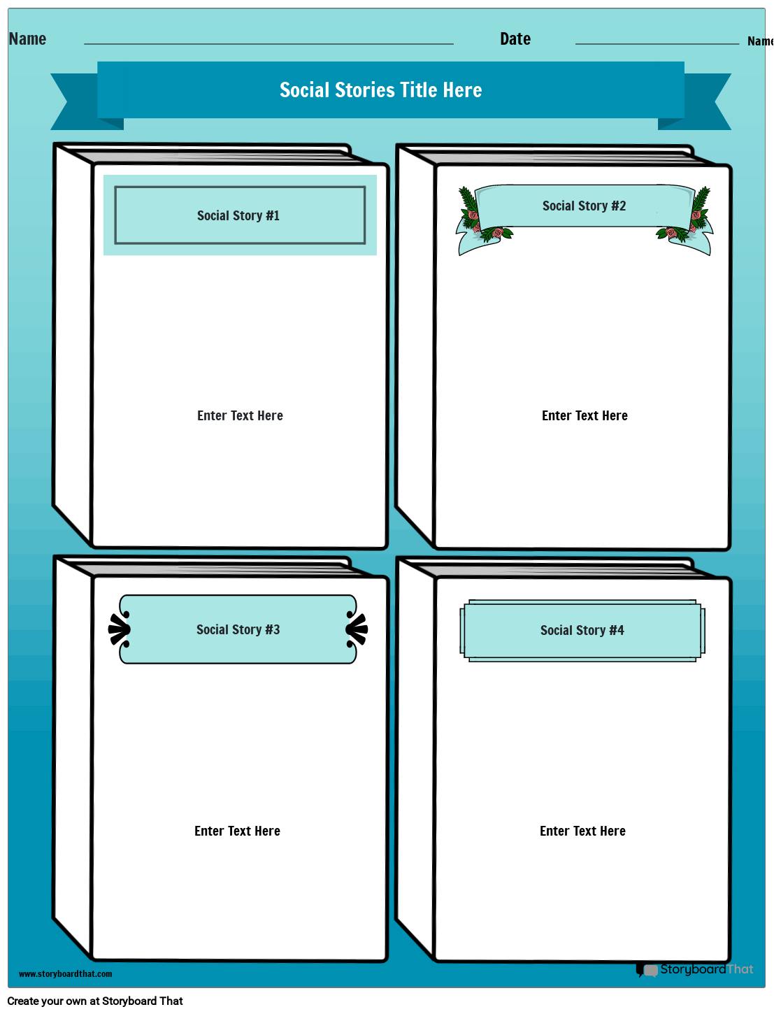 Create Custom Social Stories Templates | Free and Printable