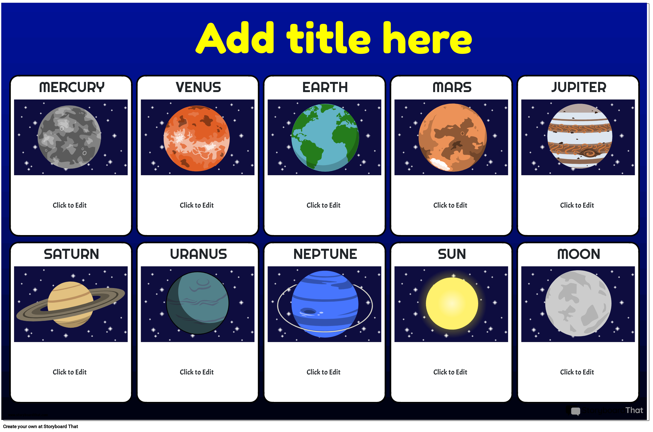 Planets Free Printable Infographic
