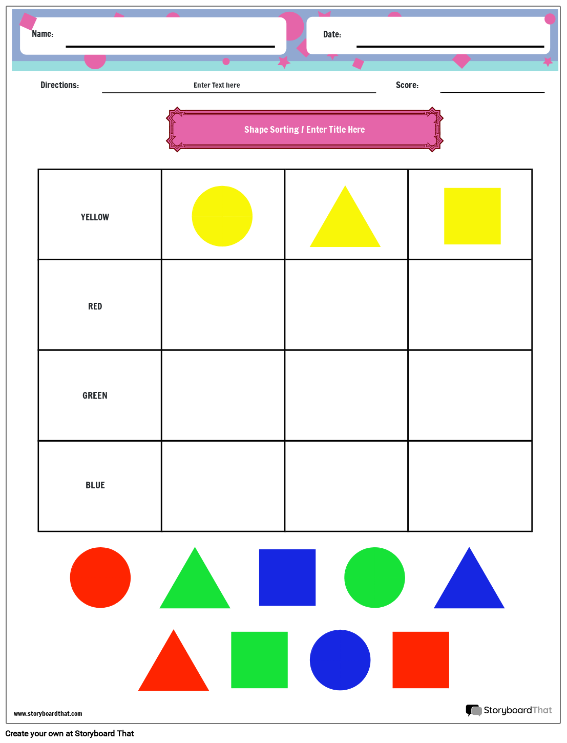 Shape Helper Updated.pdf  Shapes preschool, Preschool learning