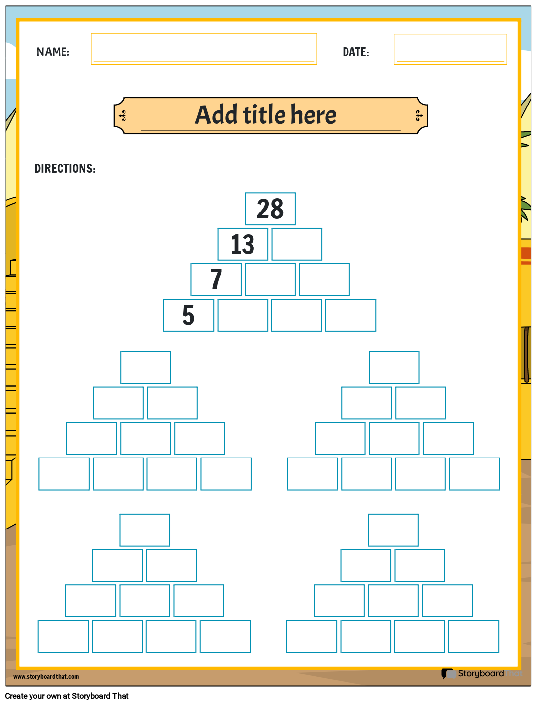 Free Math Games Worksheets: Printable Ideas