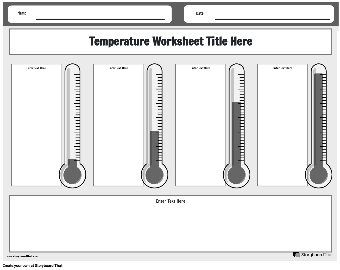 Temp Landscape Black and White 2 Storyboard by templates