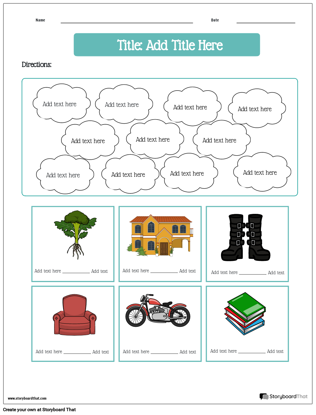 Tests and quizzes worksheet for word bank