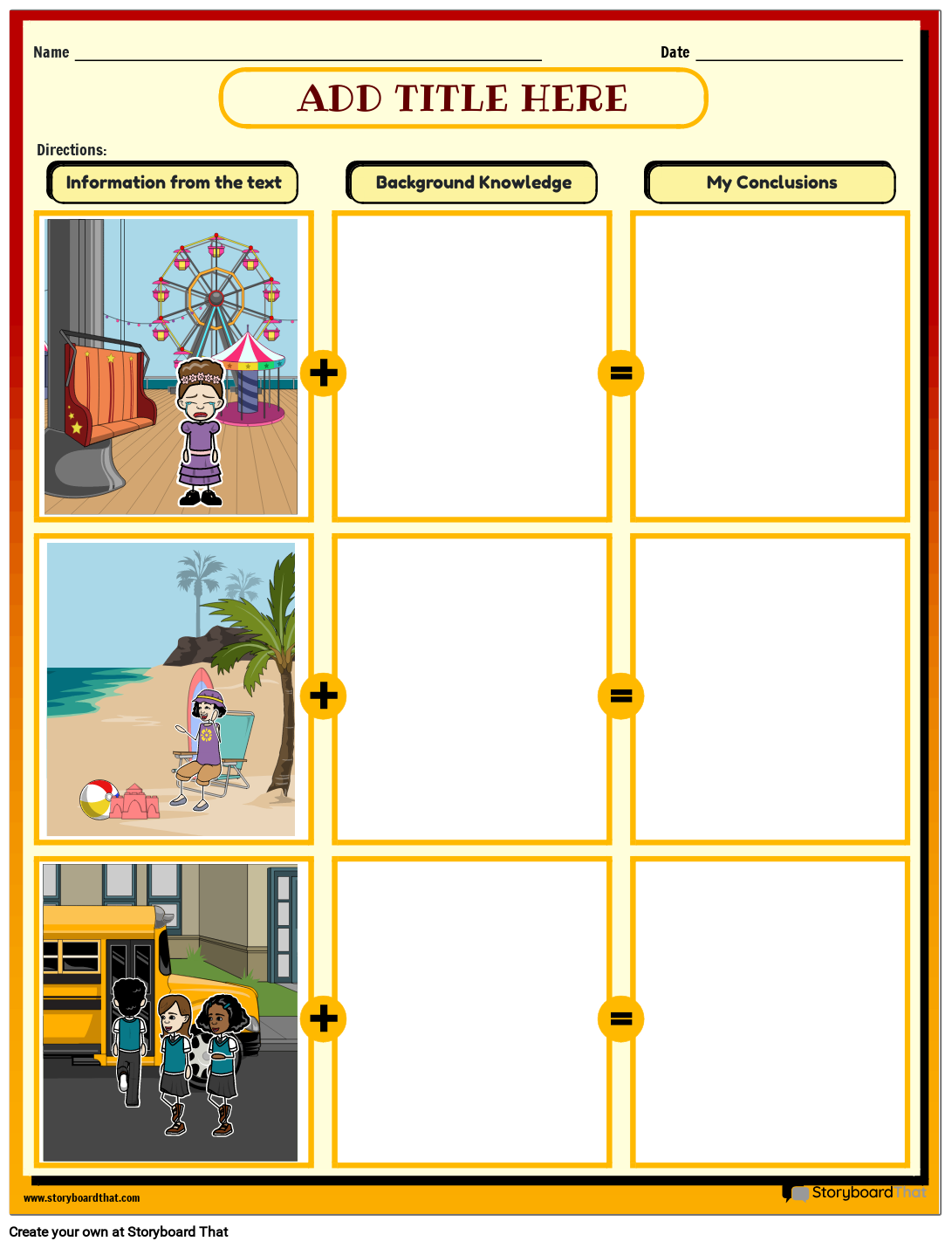 Drawing Conclusions Worksheets For Students StoryboardThat