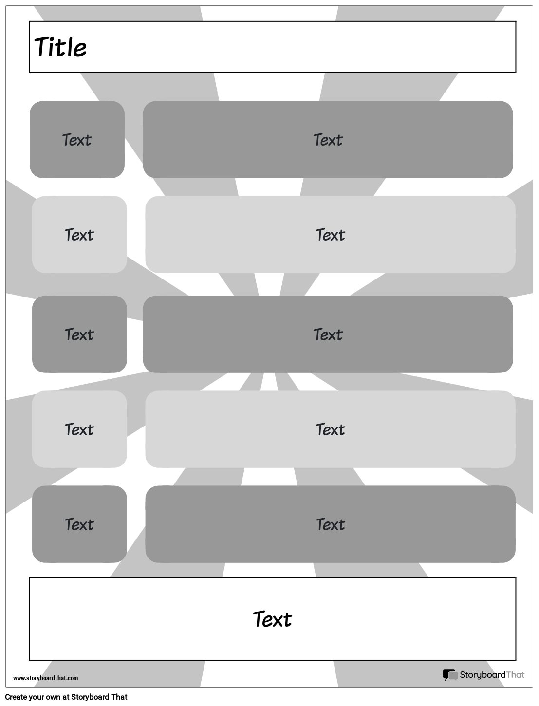 Text Structure Template with a Spiral Background