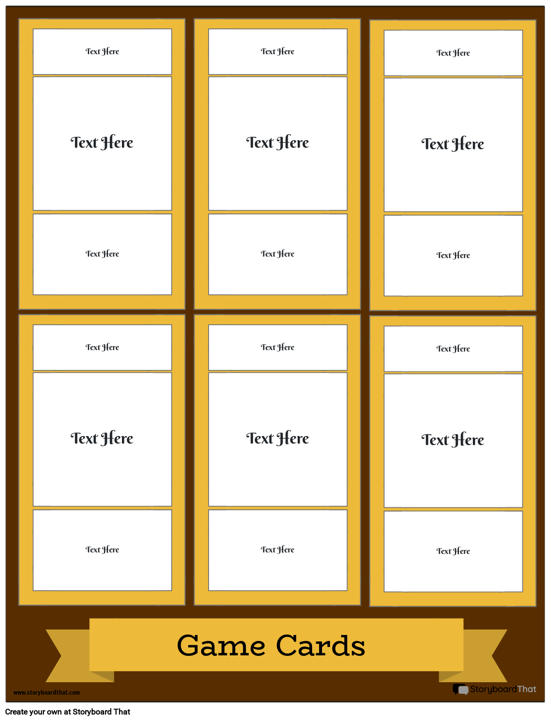 Card Game Template — Game Card Maker — Create Playing Cards