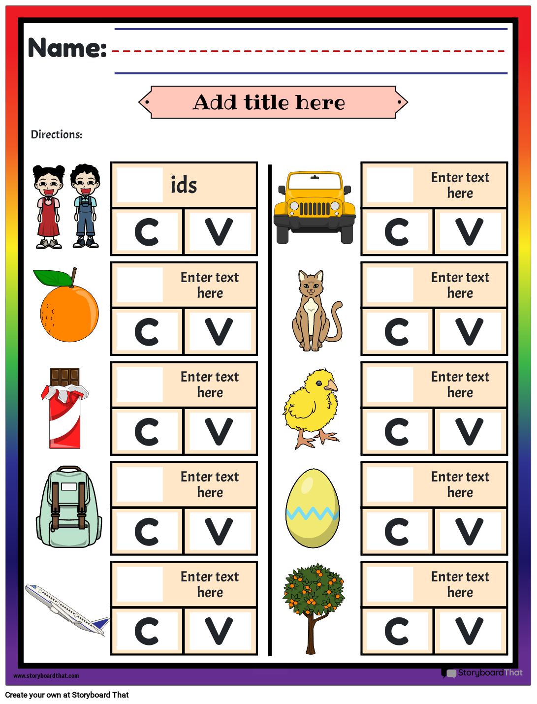 Vowels and Consonant Worksheet for Preschool