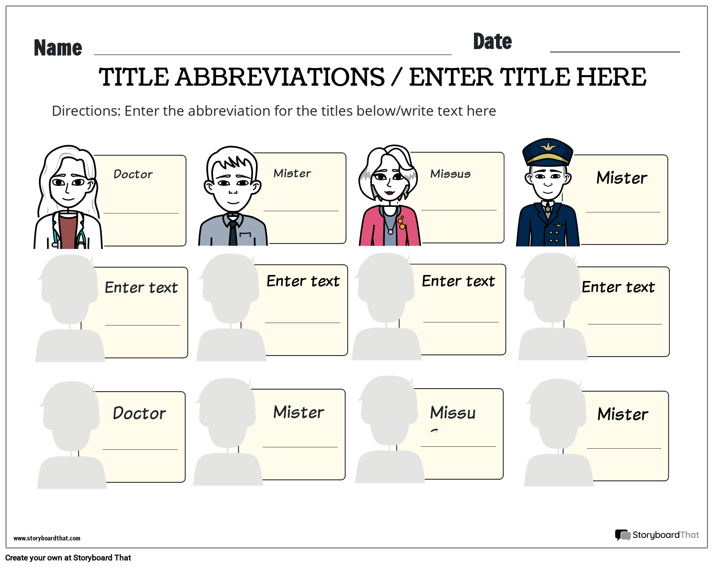 Who is Who? Abbreviations for People Titles