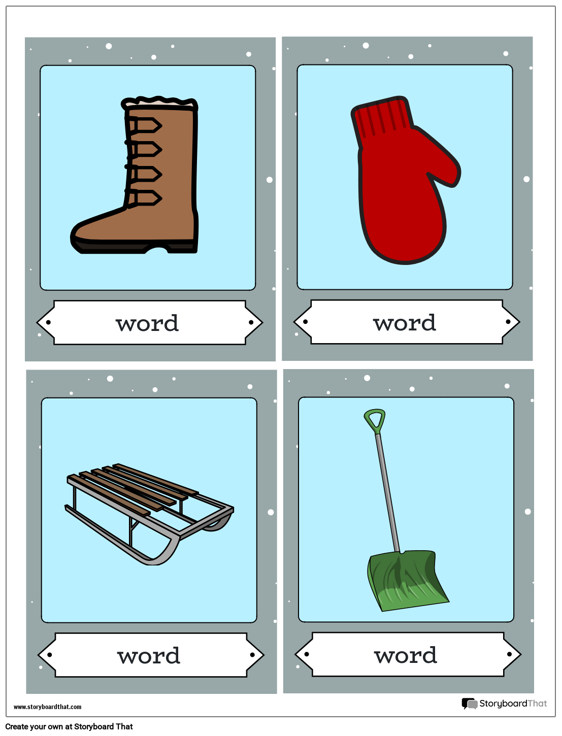 Winter Card Game