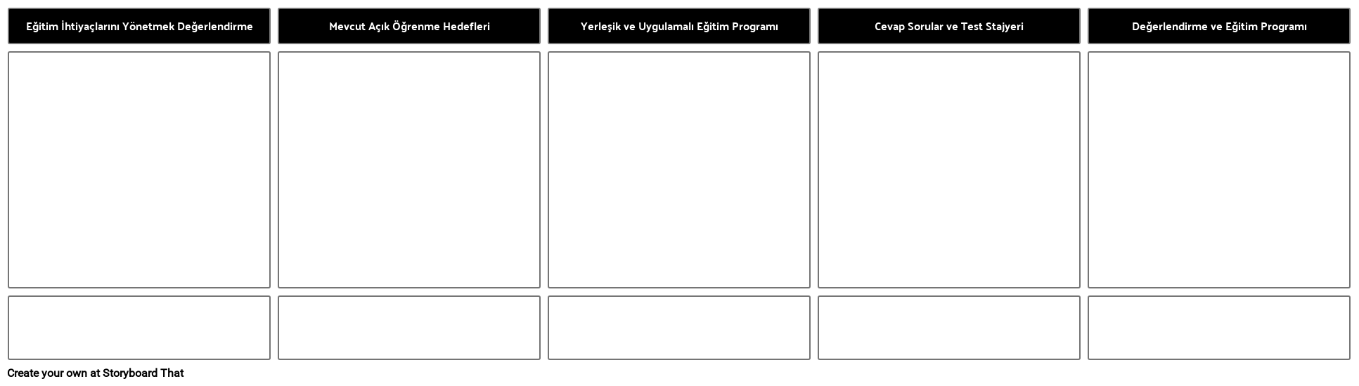 Eğitim Programı Şablonu