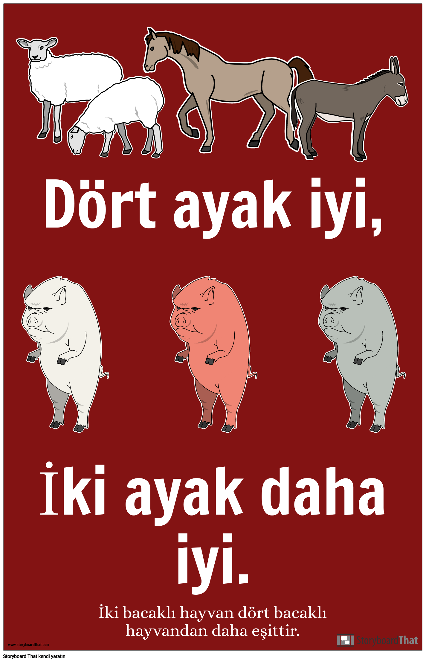 Hayvan Çiftliği Propaganda Posteri