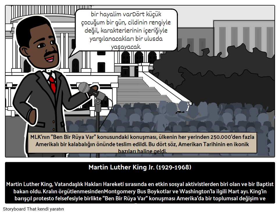 Sivil Haklar Lideri Dr. Martin Luther King, Jr. 