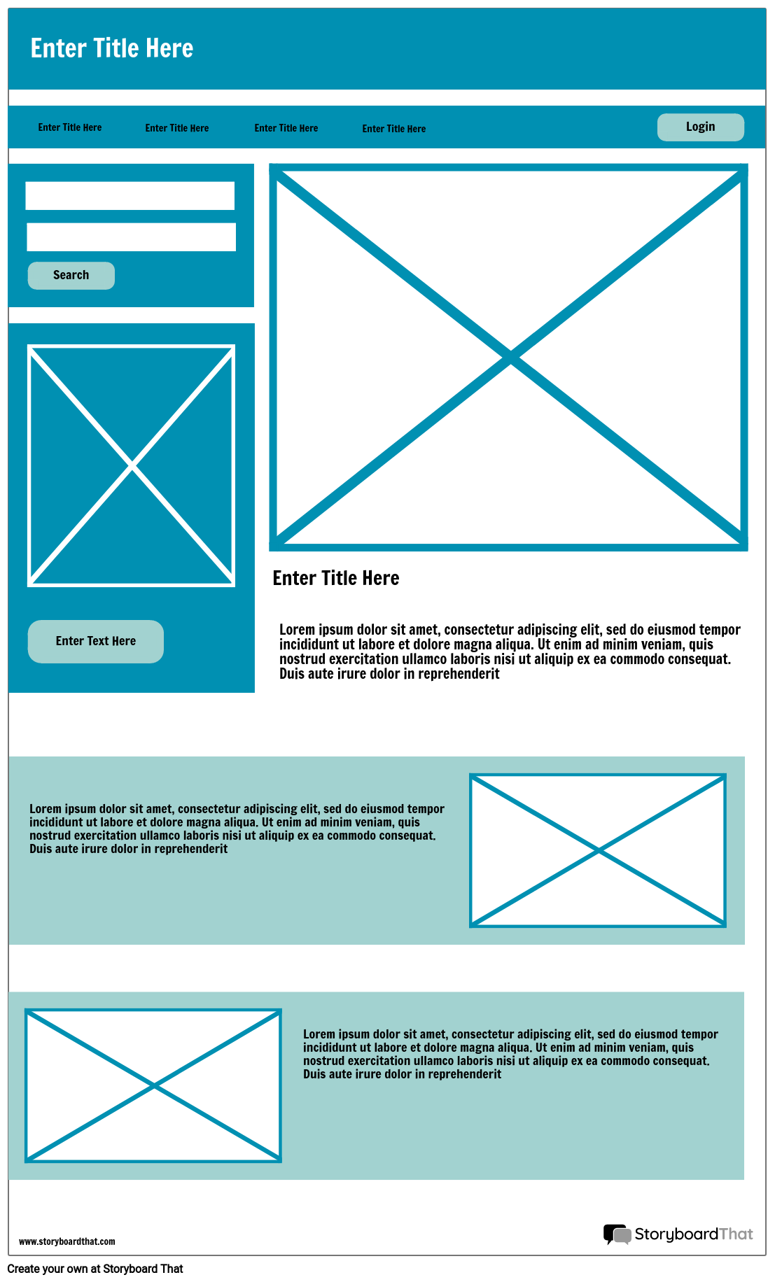 Free Wireframe Templates and Examples Web Design