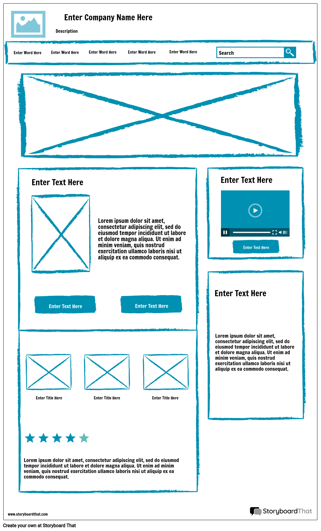 Wireframe Template Word