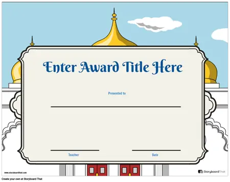 Award Page Template 2