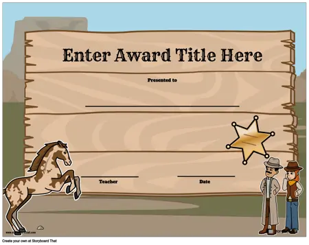 Award Page Template 5