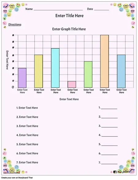 Bar Graph Portrait Color 1