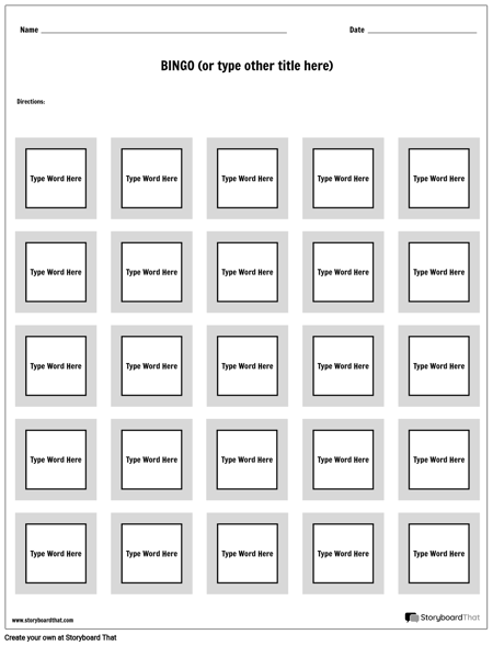Create Classroom Games | Printable Game Worksheets