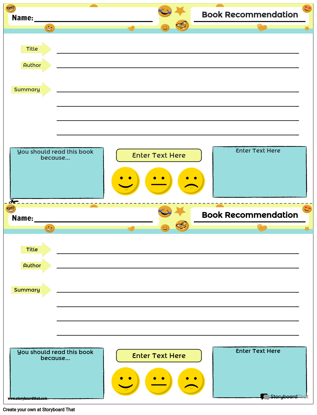 Free Book Recommendation Templates Customize Online