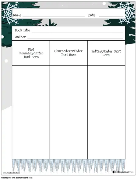 Book Report Planner Portrait Color 2