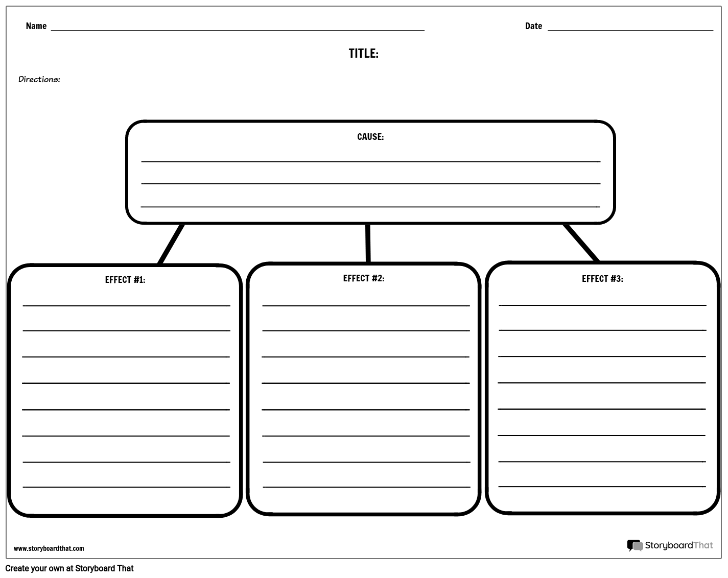 Cause And Effect Printable Worksheets