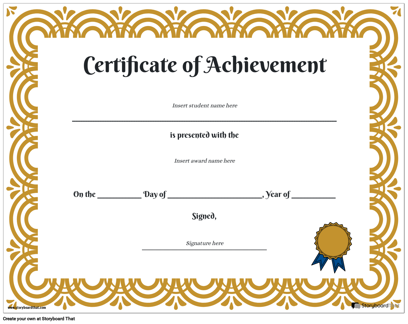 Free printable student certificate and award templates