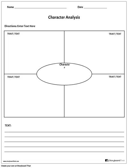 Character Analysis Frayer
