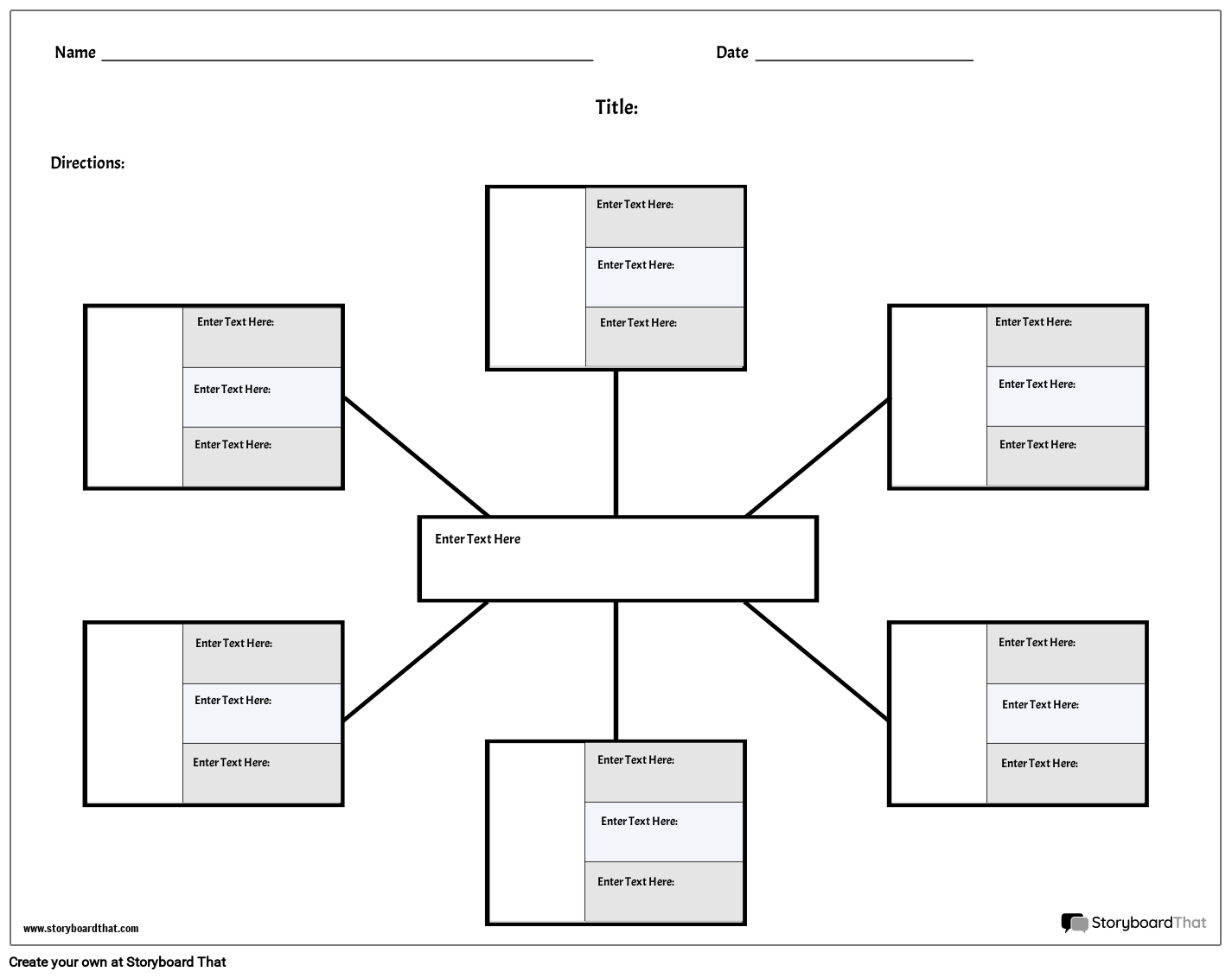 Character Map Worksheet Template at StoryboardThat