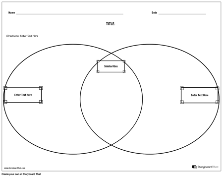 Compare Contrast Table Storyboard by worksheet-templates