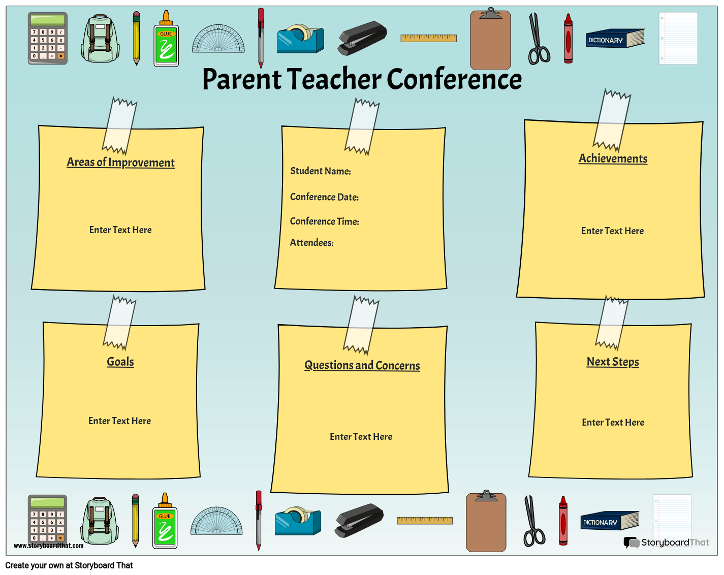 Free Customizable Parent-Teacher Conference Templates