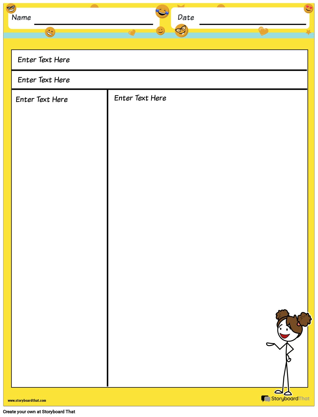 Emoji-Themed Cornell Notes for Students