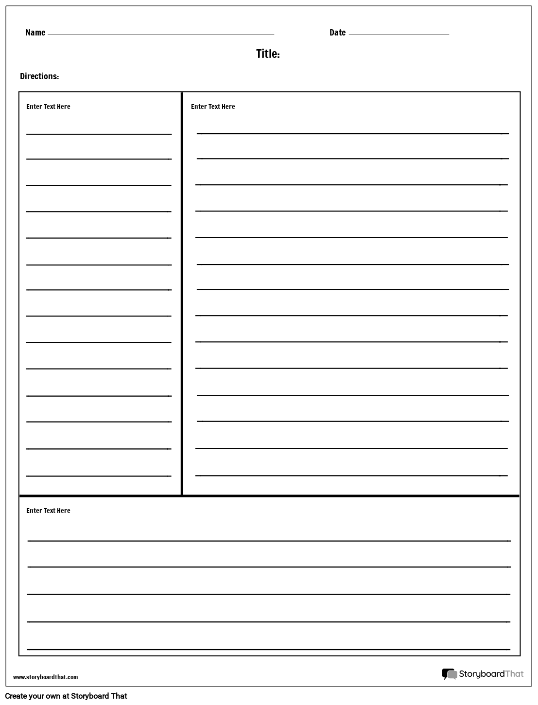 Cornell Notes with Lines