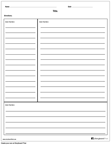 Cornell Notes with Lines