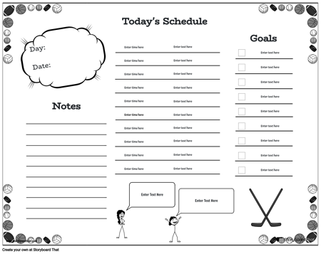 Daily Planner BW 6